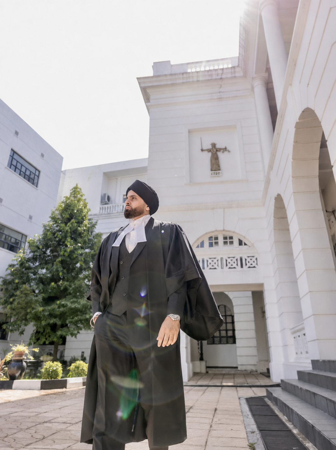 Harminder Singh Dhillon outside the Malaysian High Court
